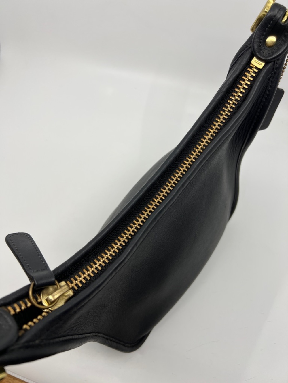 Vintage Coach Janice’s Legacy shoulder bag Black Glove Tanned Leather 9950 - Picture 13 of 16